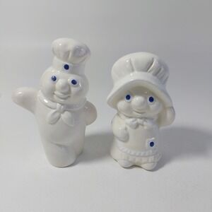 Pillsbury Doughboy and Poppie Fresh Girl Vintage Salt & Pepper Shakers
